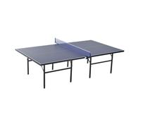 HOMCOM Mesa de Ping Pong Plegable con Red 152.5x274x76cm Tenis de Mesa y Material de Acero y MDF en Color Azul Aosom España