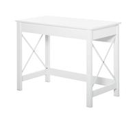 HOMCOM Mesa de Escritorio Mesa de Ordenador Multifuncional Moderno y Minimalista para Oficina Estudio 105x50x76 cm Blanco Aosom España