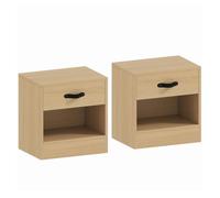 HOMCOM Mesa Escritorio Estilo Moderno Escritorio Fácil de Montar Mesa de Ordenador para Oficina Dormitorio Estudio 105x50x76 cm Natural