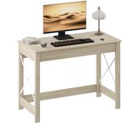 HOMCOM Mesa Escritorio Estilo Moderno Escritorio Fácil de Montar Mesa de Ordenador para Oficina Dormitorio Estudio 105x50x76 cm Natural