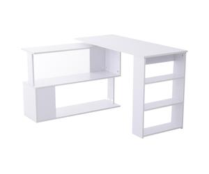 Homcom Mesa Modulable Oficina 120x50x74cm Blanca