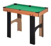 HOMCOM Mesa Multijuegos para Niños +6 Años Futbolines 4 en 1 Mesa de Billar Mesa de Ping-pong 87x43x73 cm Natural Aosom España