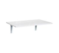 HOMCOM Mesa Plegable de Pared de Madera Ahorra Espacio 60x40x20 cm Blanco