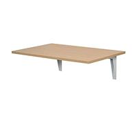 HOMCOM Mesa Plegable de Pared Mesa Abatible de Pared de Madera Ahorra Espacio para Cocina Comedor Dormitorio Carga 10 kg 60x40x20 cm Natural