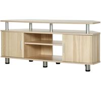 Homcom Mesa soporte de tv 120x39.5x52 cm roble