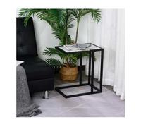 HOMCOM Mesita Auxiliar Mesa Lateral para Sofá Moderna con Superficie Imitación Mármol Estructura de Metal Ahorro de Espacio 45x30x51,5 cm Blanco
