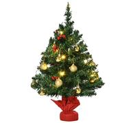 HOMCOM Mini Árbol de Navidad 60cm Artificial Árbol de Pino con Soporte de