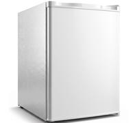 HOMCOM Mini congelador 59 l, congelador de sobremesa, sentido de apertura intercambiable, estantes extraíbles, temp. ajustable, Blanco