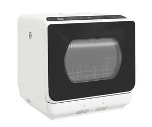 HOMCOM Mini Lavavajillas de Sobremesa con 5+1 Programas Dos Modos de Suministro de Agua Depósito de Agua de 6L Pantalla LED Blanco Aosom España