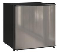 HOMCOM Mini Nevera Silenciosa 46 L Clase E Frigorífico Pequeño con Temperatura Regulable y Puerta Reversible 48x44x49 cm Plata