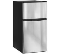 HOMCOM Mini Nevera Silenciosa 88 L Clase E, Frigorífico Pequeño Bajo Encimera con Temperatura Regulable 5 Niveles Negro
