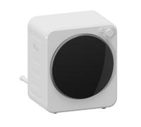 HOMCOM Mini secadora de ropa 4 kg con 5 programas hasta 60℃ 800W/400W secadora de evacuación con tambor reversible de acero inoxidable Blanco