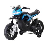 HOMCOM Moto Eléctrica Infantil Moto de Juguete Niños +3 Años Batería 6V con Luces y Música 105x52x62cm
