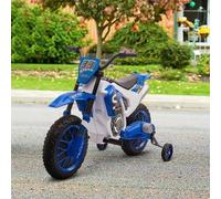 Homcom - Moto eléctrica azul-blanco