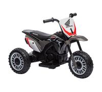 HOMCOM Moto Eléctrica Infantil con Licencia Honda CRF450RL 71x40,5x43,5cm Gris