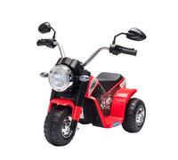 HOMCOM Moto Eléctrica Infantil con 3 Ruedas Triciclo a Batería 6V para Niños de 18-36 Meses con Faro Bocina 2 km/h 72x57x56 cm Rojo Aosom España