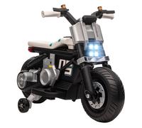 Homcom - Moto eléctriva 6V blanco/negro