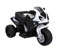 HOMCOM Moto Eléctrica Infantil con licencia BMW S1000RR Trimoto para Niños +18 Meses con Luces y Música 66x37x44 cm Aosom España
