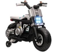 HOMCOM Moto Eléctrica para Niños de 3-5 Años 86x44x58 cm Negro y Blanco