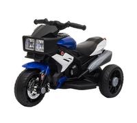 HOMCOM Moto Eléctrica Infantil con 3 Ruedas para +3 Años Triciclo Batería 6V con Luces Música Neumáticos Anchos Velocidad 3 km/h Azul Aosom España