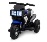 HOMCOM Moto Eléctrica para Niños Moto de Batería 6V +3 Años Azul y Negro