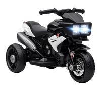 HOMCOM Moto Eléctrica para Niños Moto de Batería 6V +3 Años Negro