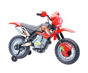 HomCom Motocross Moto Eléctrica 6V Roja