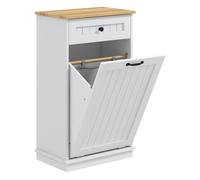 Homcom mueble auxiliar de baño cesto para ropa sucia armario de baño con cajón y diseño anti-vuelco mueble de baño moderno 52x33x90 cm blanco 52 cm