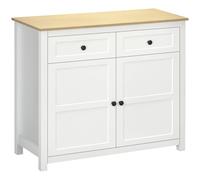 HOMCOM Mueble Buffet para salón, cocina con 2 puertas, estante regulable en altura, 2 cajones x40x85