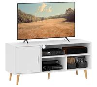 HOMCOM Mueble de TV para Televisores de hasta 60" 120x40x55 cm Blanco
