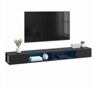 HOMCOM - Mueble para TV (180 cm, con LED RGB para TV de 75 pulgadas), color negro