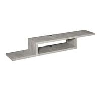 HOMCOM - Mueble para TV de Pared Flotante para Colgar en la Pared, Estante Flotante para TV, Color Gris