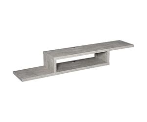 HOMCOM - Mueble para TV de Pared Flotante para Colgar en la Pared, Estante Flotante para TV, Color Gris