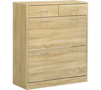 Homcom Mueble zapatero 80x30x91.5 cm roble