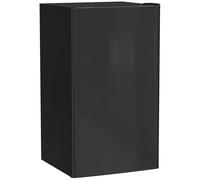 HOMCOM Nevera Pequeña con Congelador 91L Silenciosa Puerta Reversible Temperatura Regulable y Estantes Ajustables Negro