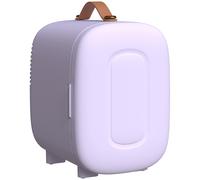 HOMCOM Nevera Pequeña Extrasilenciosa 4L 9V/240V para Enfriar y Calentar Mini Frigorífico 20,3x26,3x28 cm Violeta