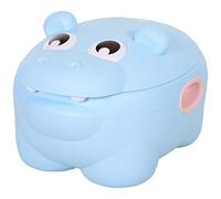 HOMCOM Orinal para Bebés en Forma de Hipopótamo 2 en 1 40x30x23 cm Azul
