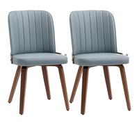 HOMCOM Juego de 2 Sillas de Comedor Modernas con Asientos Tapizados 47,5x57x85cm