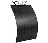 HOMCOM Panel solar 100W 18V Cargador solar portátil para exterior con 2 USB, pantalla LCD, impermeable IP67