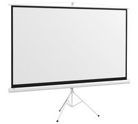 HOMCOM Pantalla de proyección 100 pulgadas con trípode ajustable en altura, pantalla 4K HD 16:9
