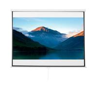 HOMCOM Pantalla de proyección manual para proyección de 203 x 152 cm para cine en casa, presentaciones de oficina