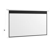 HOMCOM Pantalla de Proyección motorizada 120 pulgadas 16:9 4K HD montaje en pared o techo con control remoto 293,5x8x176 cm Aosom España