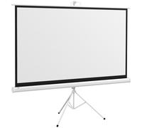 HOMCOM Pantalla de Proyector con Trípode 186x105 cm 84 Pulgadas 16:9 HD 4K Pantalla Enrollable Aosom España