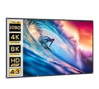 Homcom Pantalla De Proyector Manual 120 Pulgadas Formato 16:9 Blanco