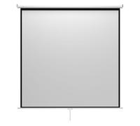 Homcom Pantalla De Proyector Manual 120 Pulgadas Formato 1:1 207x207 Cm Blanco