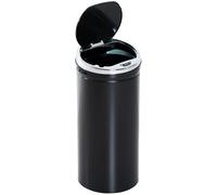 HOMCOM - Papelera automática con sensor de movimiento, 42 L, color negro