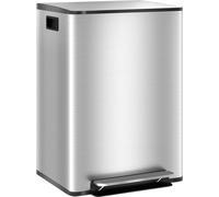 Homcom Papelera cocina 47.7x37.5x66.8 cm plata