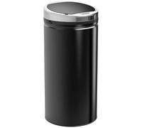 HOMCOM Papelera con sensor sin contacto 42L tapa cierre suave Negro