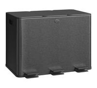 HOMCOM - Papelera de cocina (3 x 20 L, 3 compartimentos, pedal, cubos interiores extraíbles, tapa de cierre suave y asas antihuellas, acero inoxidable, color negro