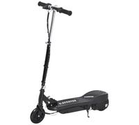 HOMCOM Patinete Eléctrico Niño 7-14 Años E-Scooter Plegable Manillar Ajustable 12km/h Batería Recargable 12V Monopatín 120W 50kg Negro Aosom España